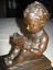 RARE Antique E.A.W. WATKINS KBW Bronze BABY CLAD IN 