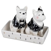 Salz Und Pfefferstreuer Set Modern Trend Style Bulldoggen Hunde Formano