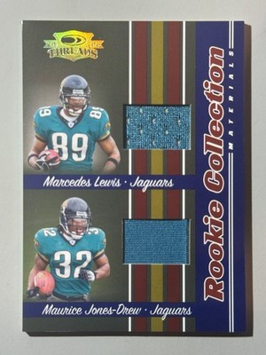 Marcedes Lewis Maurice Jones Drew Rookie 2006 Donruss Threads Dual Relic /500 RC