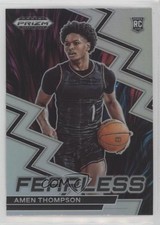 2023-24 Panini Prizm Draft Picks Fearless Silver Prizm Amen Thompson #11 13gp