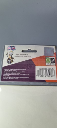 London 2012 Olympics Official Mascot Stickers - Sealed - Wenlock - Olympic Games - Picture 8 of 10
