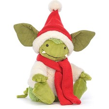 New Jellycat Christmas Grizzo Gremlin BNWT Tags Special Edition Xmas Soft Toy