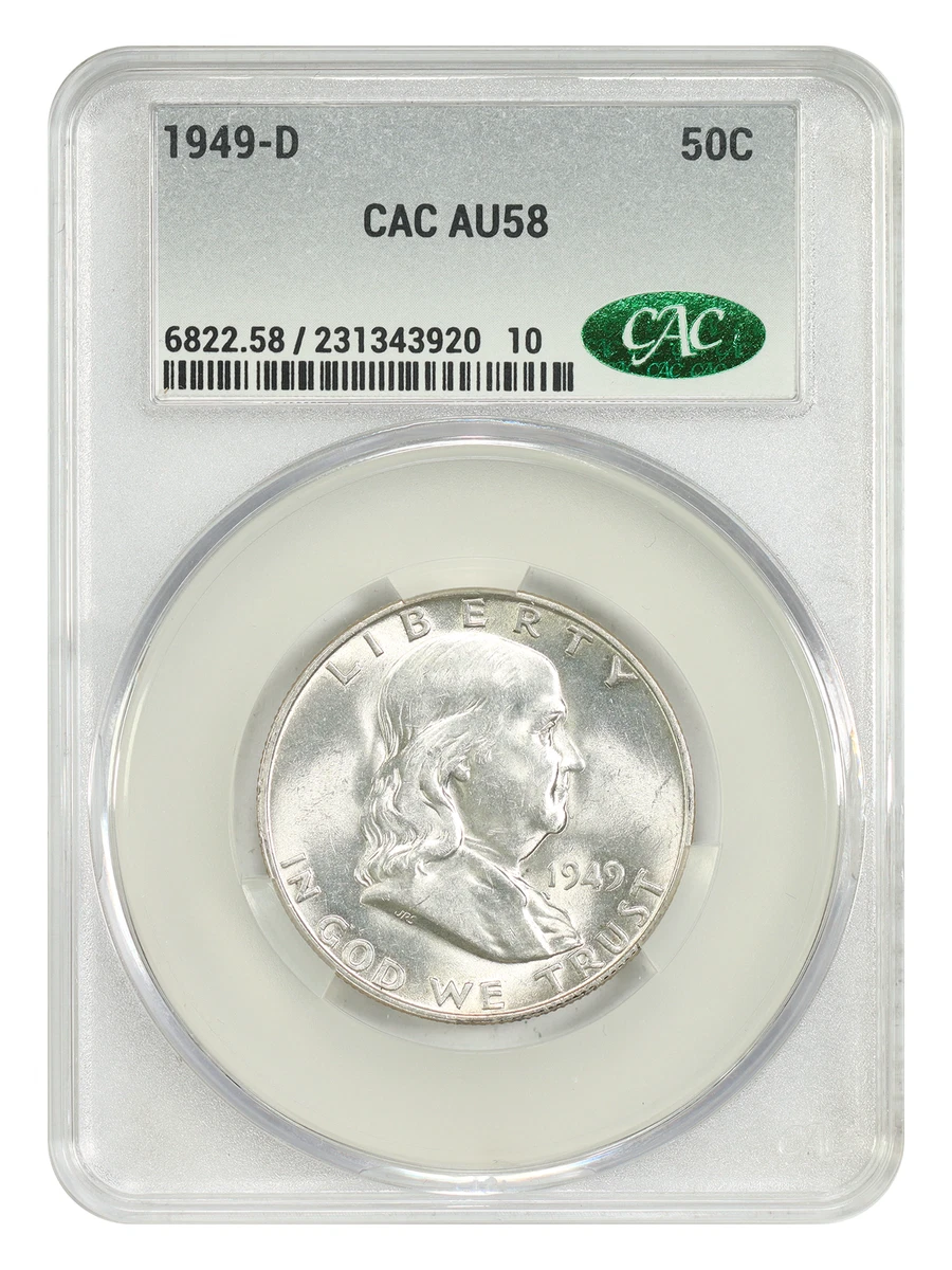 AU 58 Graded Franklin Half Dollars (1948-1963) for sale | eBay