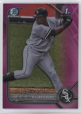 2022 Bowman Chrome Prospects Fuchsia Pink Vapor Refractor /199 Oscar Colas 1oq2