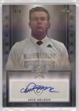 2020 Leaf Metal US Army All-American Bowl Tour 6/6 Jack Nelson #ATA-JN1 Auto k4s