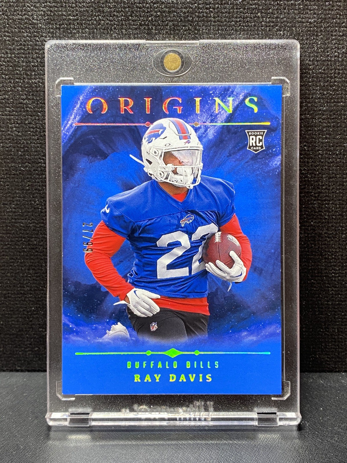 2024 Panini Origins Ray Davis Blue #27/99 Rookie RC #131 BILLS
