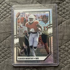 2022 Leaf Pro Set Draft - Metal Silver Mojo #PSB-XW1 Xavier Worthy (RC)