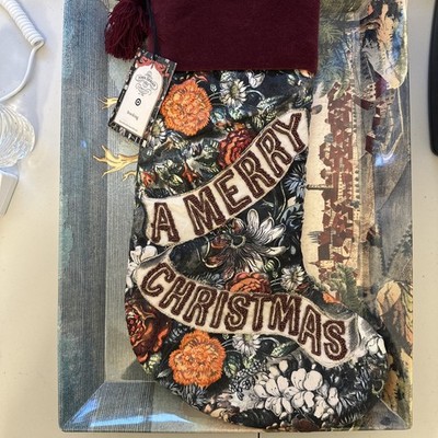 John Derian for Target Merry Christmas Floral Stocking 2025 Limited Edition NWT