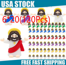 120Pcs Mini Jesus Figurines, Small Little Jesus Toys, Tiny Jesus Figures  ////