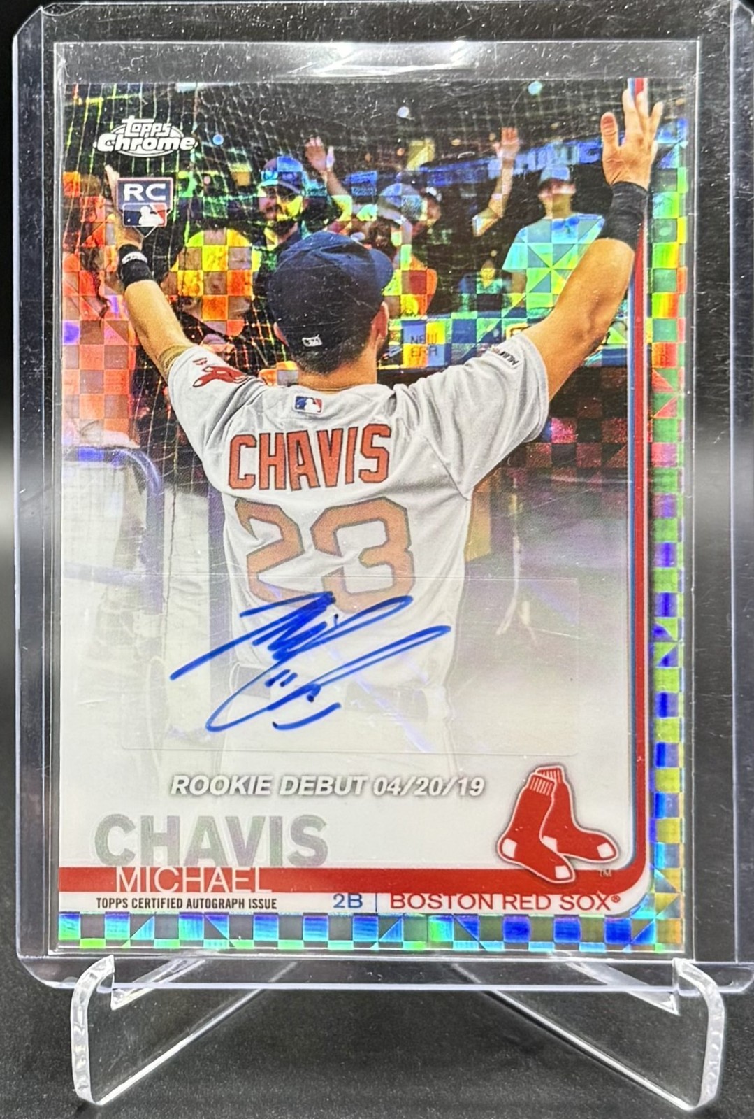 2019 Topps Chrome Update Auto /125 X-Fractor -  Michael Chavis #RDA-MC - BOS