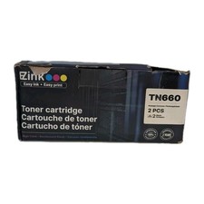 2PK TN660 Toner Cartridge For Brother Black Ink - NEW OB!!