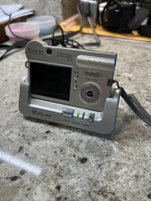 Tested CASIO EXILIM EX-S3 3.2MP Ultra Slim Digital Camera Charging Dock Y2K