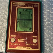 RETROGAMING: VIDEO GIOCO PORTATILE SAKITRON TWIN GAME TENNIS-GIG-PRIMI ANNI ‘80