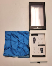 28 New SQUARE GUARD Men's 100 Silk Pocket Square Solid Blue Handkerchief NIB