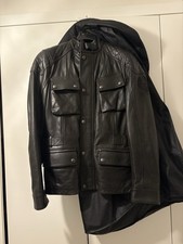 Image of Belstaff Turner Hand Waxed Leather Jacket