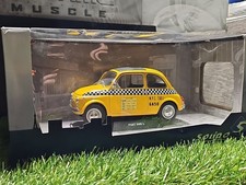 Solido 1965 Fiat 500 L 1:18 Diecast N.Y.C. Taxi 6A50