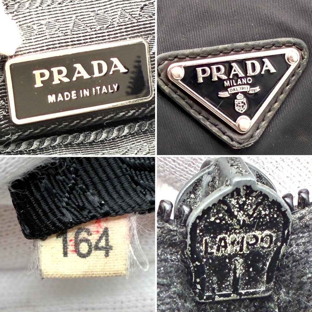 ・Authentic PRADA Shoulder Bag Triangular Logo Cro… - image 9