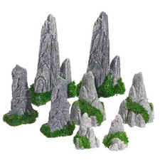 8PCS Mini Rockery Decoration Zen Garden Accessories Miniature Zen Decor