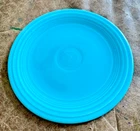 Fiesta Homer Laughlin 9.5 in Luncheon Dinner Plate Turquoise Pottery