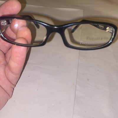 Tiffany & Co Sterling Silver Inlaid Eyeglasses #TF 2004-G 8001 51015 135