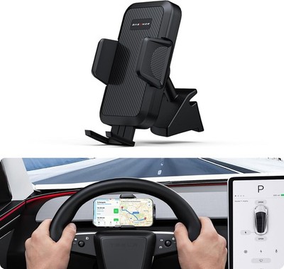 Phone Mount for 2025/2026 Tesla Model Y Juniper/Model 3 Non Adhesive BASENOR