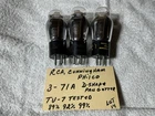 3 RCA & Philco 71A 171A Amplifier VACUUM TUBES Cunningham TV-7 Tested VINTAGE