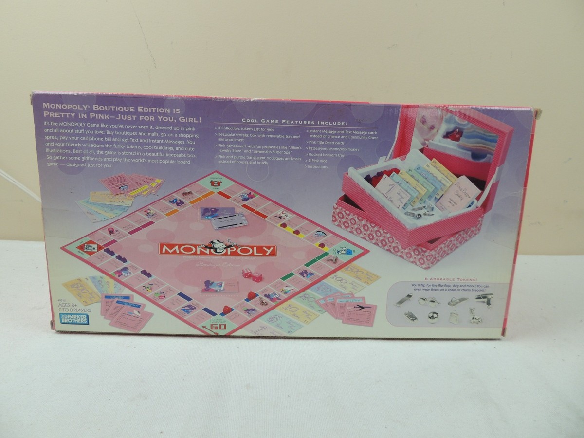 Hasbro Monopoly Pink Boutique Edition 2007 | eBay