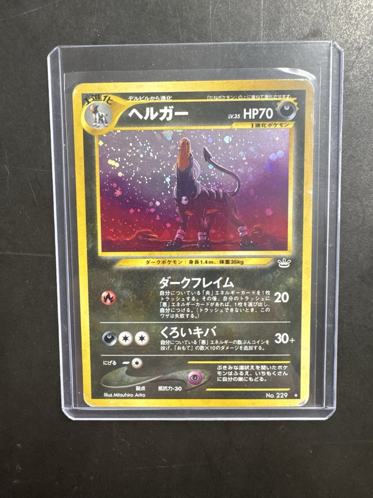 Pokémon Awakening Legends Houndoom 229 Holo Rare Japanese Edition