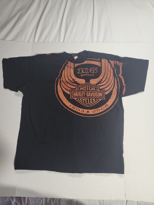 2008 Harley-Davidson Men's T-Shirt XL 105th Anniversary Milwaukee Collectible