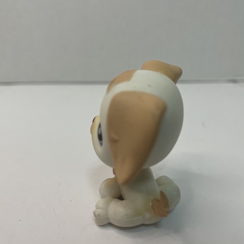 Littlest Pet Shop #140 LPS Golden Retriever perro cachorro blanco rubio ojos azules - Imagen 2 de 5