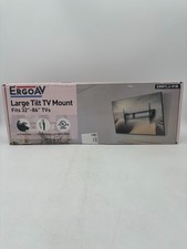 ERGOAV Large Tilt  TV Mount  FITS 32  TO 86   IN. TV - Black - NEW OPEN BOX