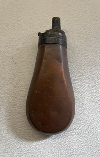 Antique Brass & Copper Powder /Shot Flask 011.