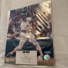 Jim Rice Autographed Signed Auto Red Sox 8X10 TRISTAR HOLOGRAM HOF 78 AL MVP