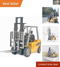 Realistic Forklift Toy Truck - Durable Zinc Alloy Construction for Kids