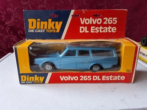 Vintage Dinky No. 122 Volvo 265 DL Estate Car Blue Original Box