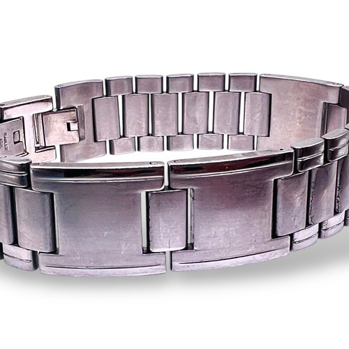 Stainless Steel 18mm Wide Link Mens Engravable Bracelet 9" - 第 12/13 張圖片