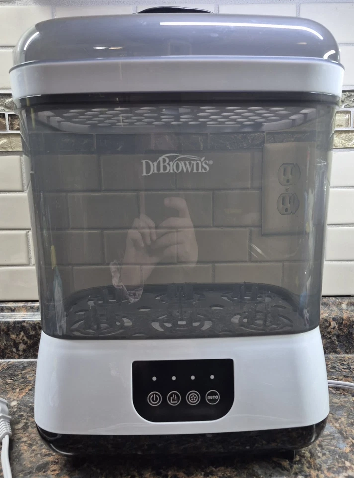 Esterilizador eléctrico Dr. Brown’s ‎AC177-WEB - Esterilizador de biberón gris funciona Foto 2 de 4