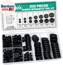 Rubber Grommet Kit 200 Pack - 7 Sizes Firewall Rubber Hole Plugs - Automotive H Rubber Grommet Kit 200 Pack - 7 Sizes Firewall Rubber Hole Plugs - Automotive H