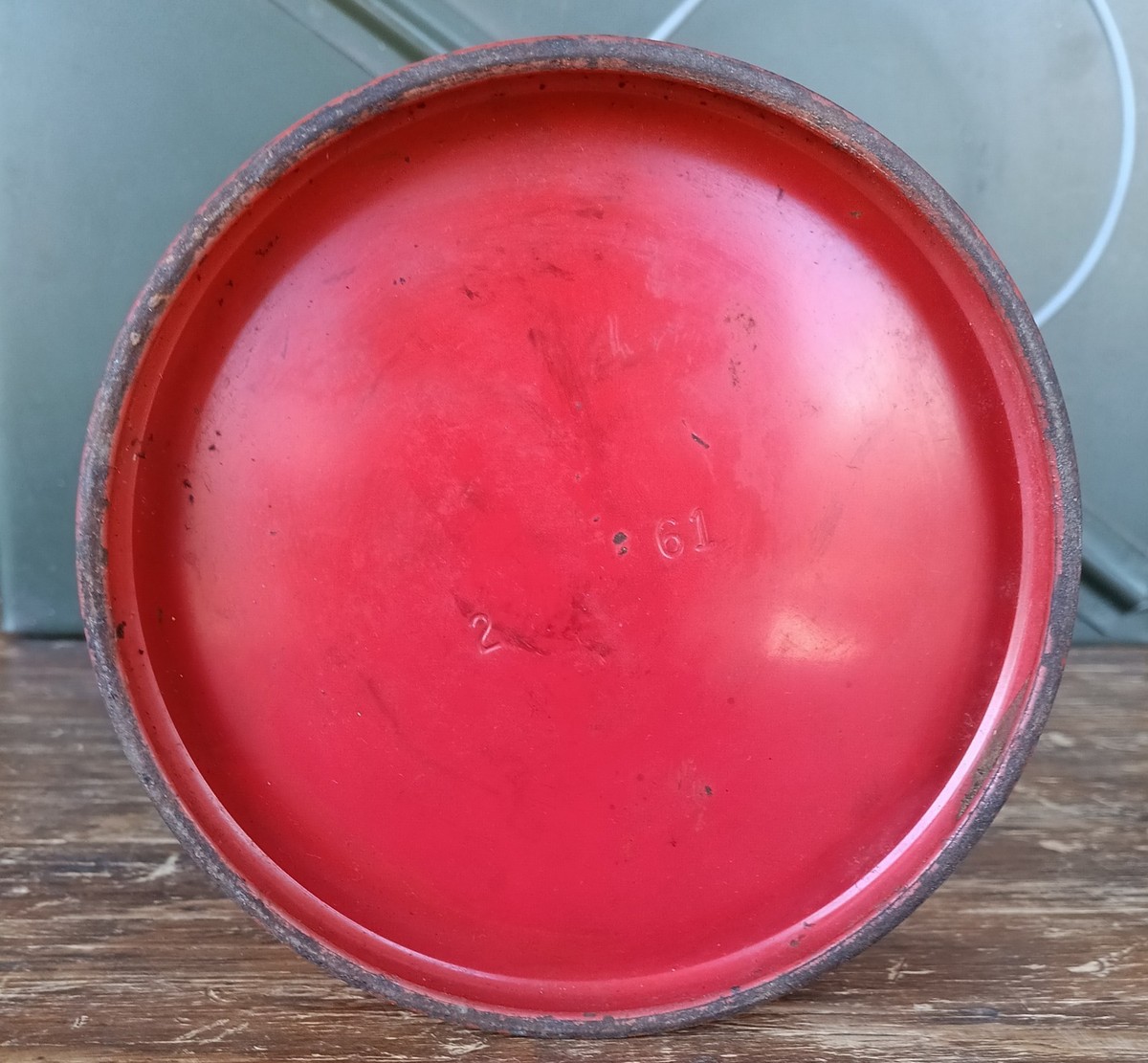 Vintage 1961 Red Coleman 200A Single Mantle Gas Camping Camp