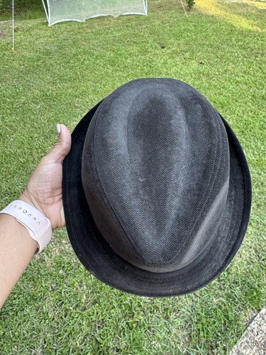 Stetson Black Fedora Velour Velvet - Picture 2 of 4