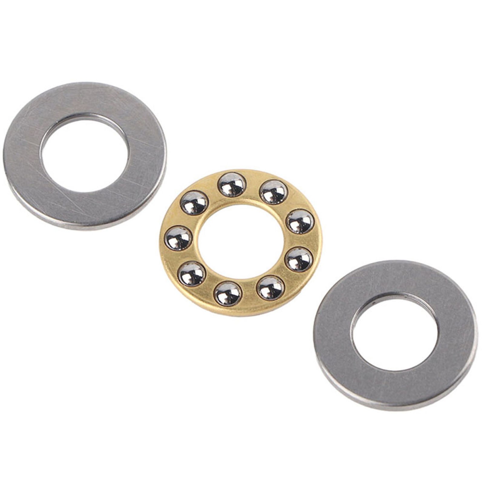 10pcs Thrust Ball Bearing Miniature Flat Steel Bearings Set（F8-16M 8x16x5mm)