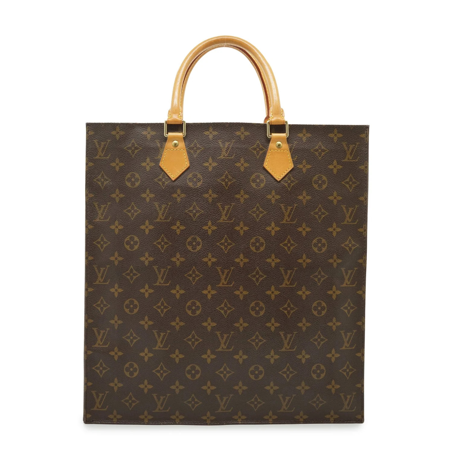 Borsa Tote Shopper Louis Vuitton Vintage Sac Plat in Tela Monogram