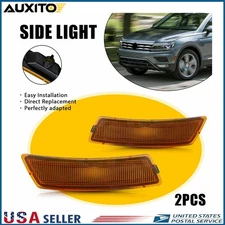 Amber Lens Front Bumper Side Marker Light For VW Beetle 2012-2019 Tiguan 2018-21