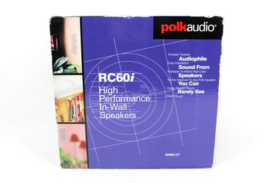 Polk Audio RC60i High Performance In-Wall 1-Pair (2) Speakers ** New in Open Box