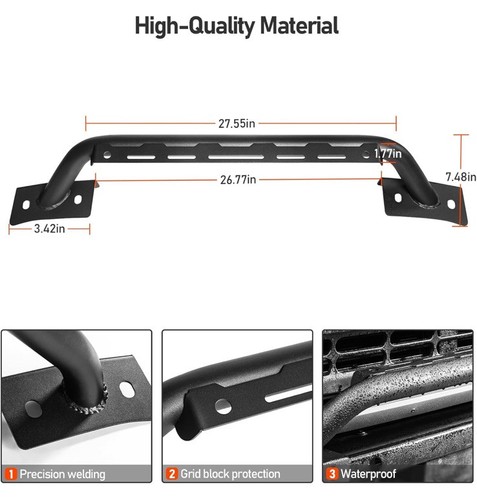 Bull Bar Front Bumper Grille Brush Guard Ford Bronco 2/4 Doors 2021-2023 - Imagen 6 de 7