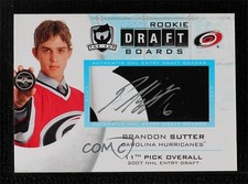2008 Upper Deck The Cup Rookie Draft Boards /25 Brandon Sutter #DB-BS Auto 0ll
