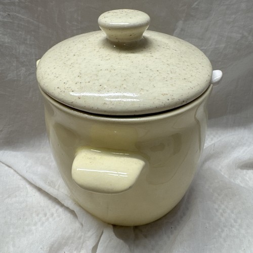 Vintage 3 Piece Pottery Jar with lid Hand Painted Nancy Harrell Wendy Wheeler - Picture 5 of 12