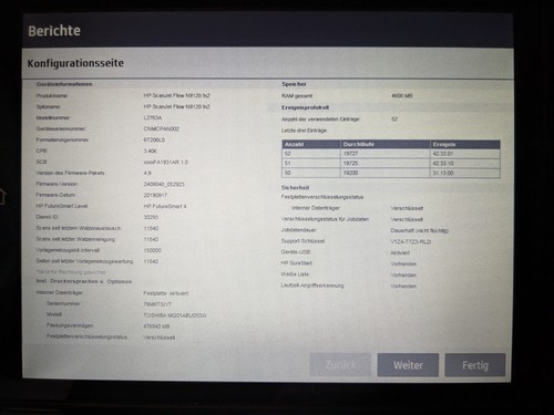 HP Scanjet Enterprise Flow N9120 fn2 Dokumentscanner. Geteste!!! - Bild 6 von 8