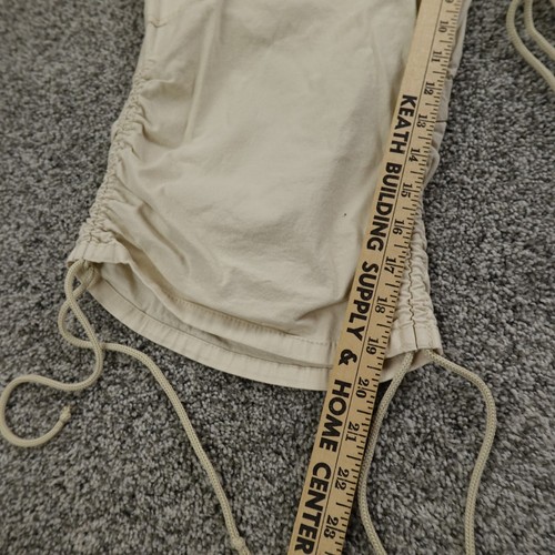 VTG Faded Glory Shorts Womens 20W Beige Cargo Paratrooper Military Army Hike Y2K - Picture 3 of 11