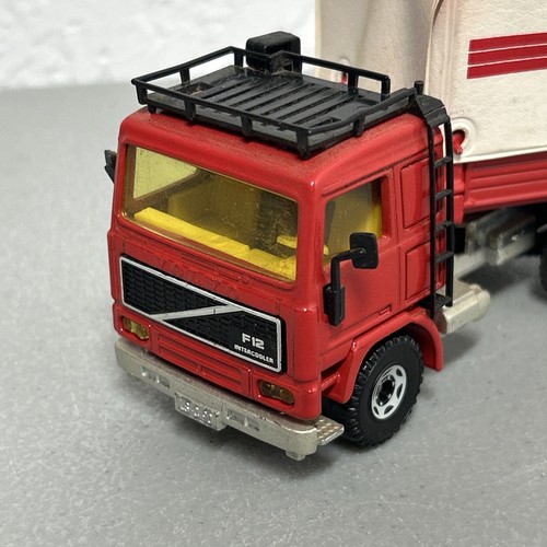Siku VOLVO F10/F12 Awning Trailer Sattelzug Volvo Dealer Rare 3412 Red - Picture 3 of 14